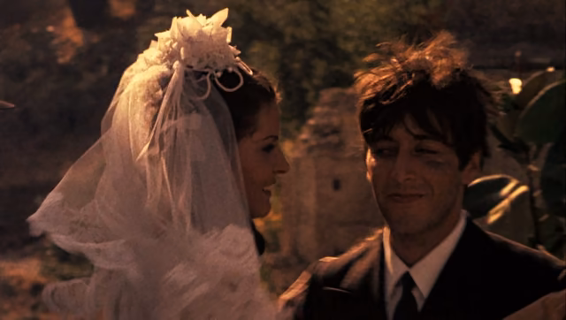 Still 19 of 23 from The Godfather Part III: When the Sicilians wish you Cent'anni, it means 'for long life'...