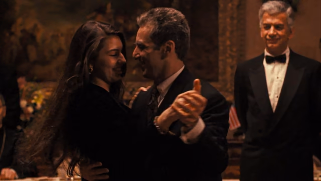 Still 20 of 23 from The Godfather Part III: When the Sicilians wish you Cent'anni, it means 'for long life'...