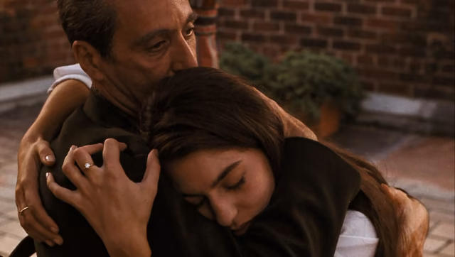 Still 22 of 23 from The Godfather Part III: and a Sicilian never forgets.