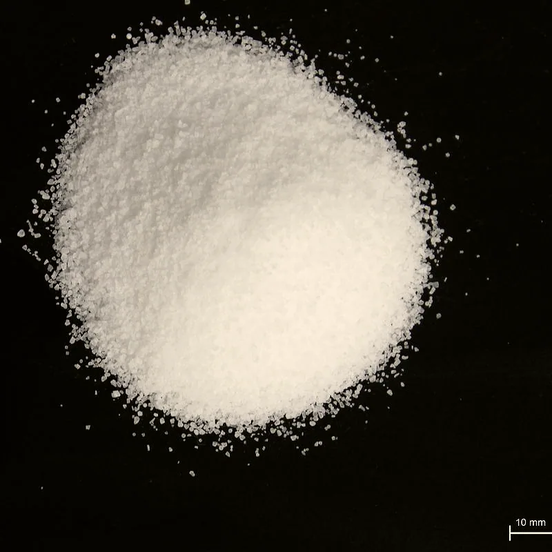 A neat heap of fine white sea salt