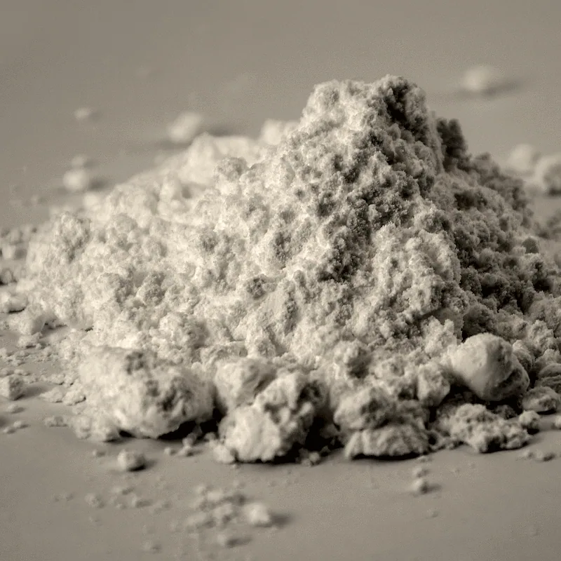 A loose pile of fine white powdered icing sugar