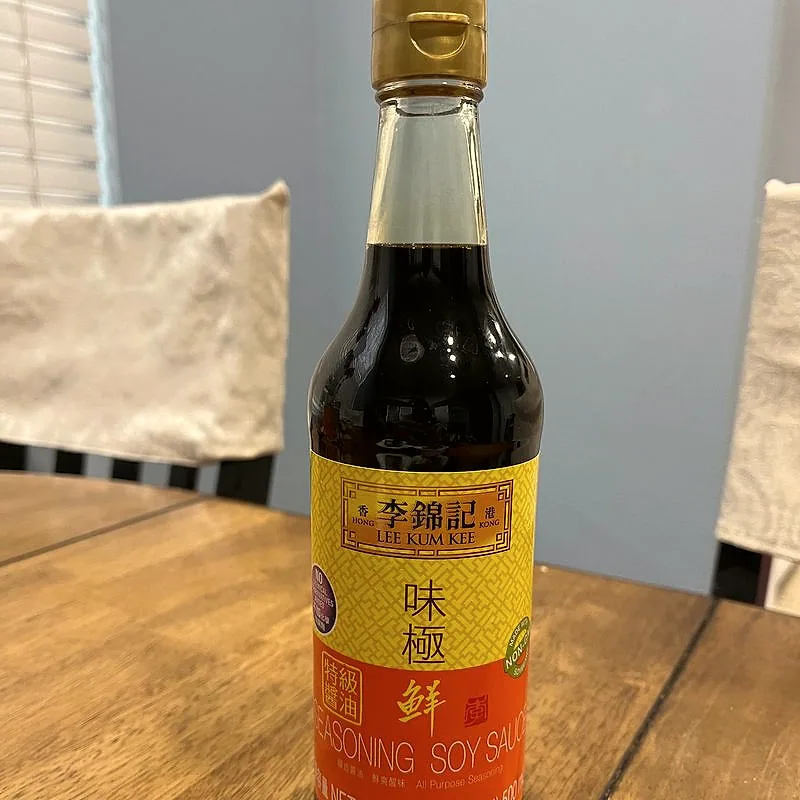 A bottle of light soy sauce